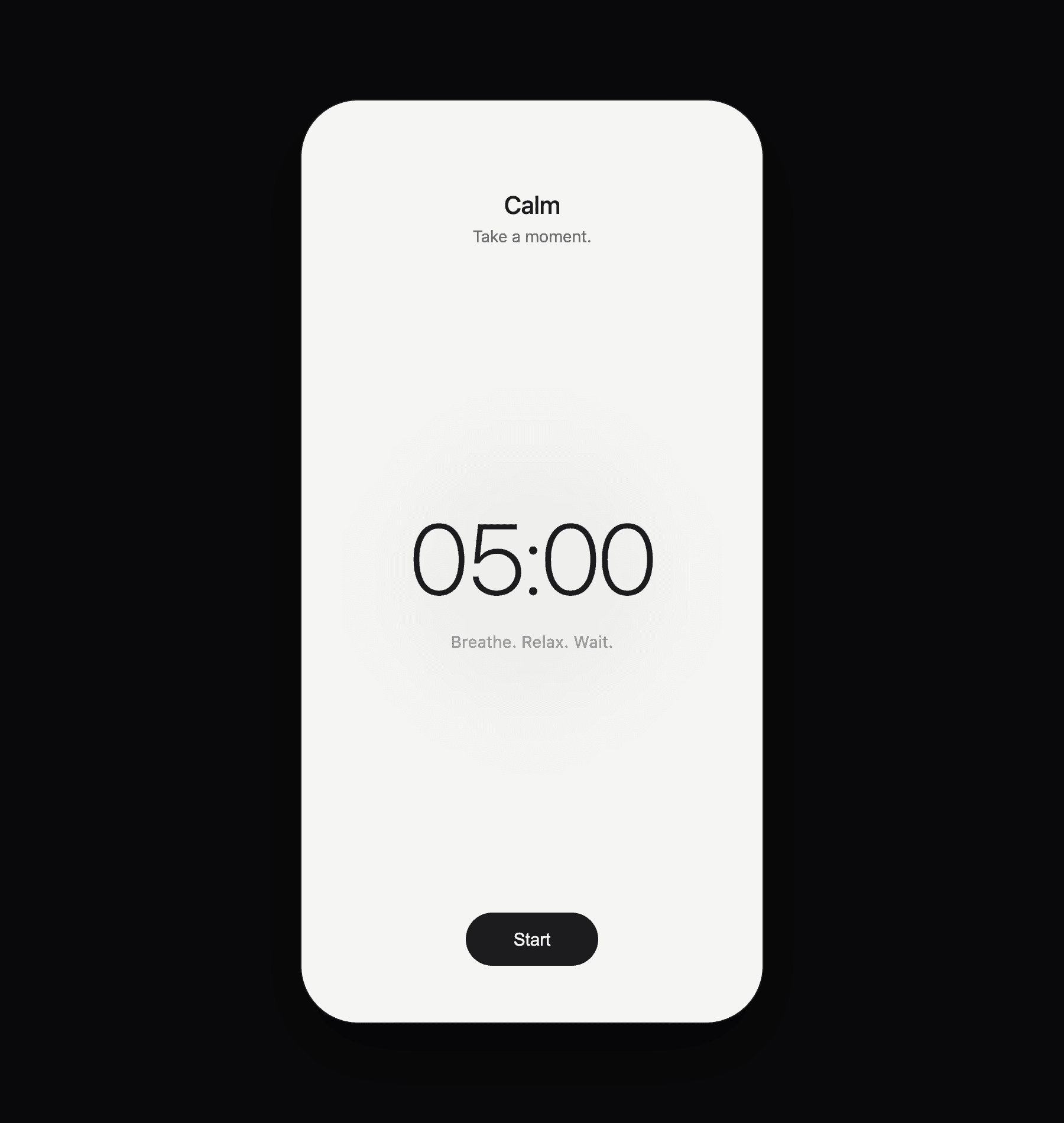 Calm - Minimalist Mindfulness Countdown preview
