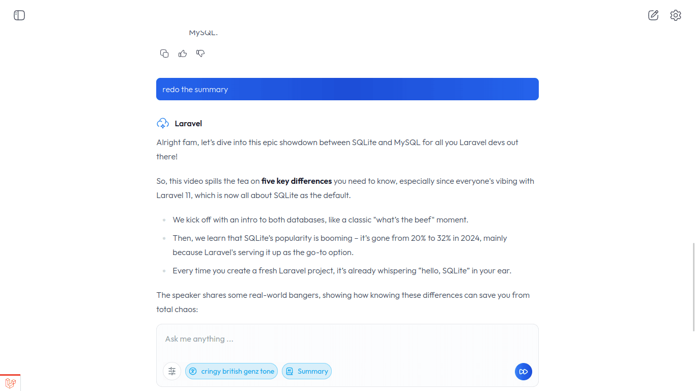 AI YouTube Video Summarizer (Laravel) screenshot 2